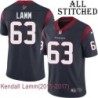 Navy Home Embroidered Kendall Lamm Jersey Houston Texans #63 Stitched Jerseys