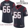 Navy Home Embroidered Cole Toner Jersey Houston Texans #66 Stitched Jerseys