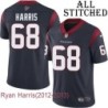 Navy Home Embroidered Ryan Harris Jersey Houston Texans #68 Stitched Jerseys