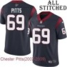 Navy Home Embroidered Chester Pitts Jersey Houston Texans #69 Stitched Jerseys