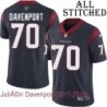 Navy Home Embroidered JuliÃ©n Davenport Jersey Houston Texans #70 Stitched Jerseys