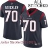Navy Home Embroidered Jordan Steckler Jersey Houston Texans #70 Stitched Jerseys