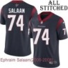 Navy Home Embroidered Ephraim Salaam Jersey Houston Texans #74 Stitched Jerseys