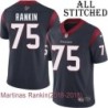 Navy Home Embroidered Martinas Rankin Jersey Houston Texans #75 Stitched Jerseys