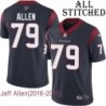 Navy Home Embroidered Jeff Allen Jersey Houston Texans #79 Stitched Jerseys