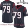 Navy Home Embroidered Tremayne Anchrum Jersey Houston Texans #79 Stitched Jerseys