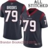 Navy Home Embroidered Brandon Brooks Jersey Houston Texans #79 Stitched Jerseys