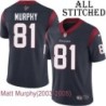 Navy Home Embroidered Matt Murphy Jersey Houston Texans #81 Stitched Jerseys