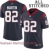 Navy Home Embroidered Keshawn Martin Jersey Houston Texans #82 Stitched Jerseys