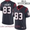 Navy Home Embroidered Luke Lachey Jersey Houston Texans #83 Stitched Jerseys