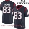 Navy Home Embroidered Jordan Thomas Jersey Houston Texans #83 Stitched Jerseys