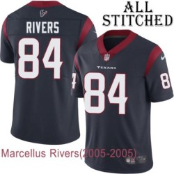 Navy Home Embroidered Marcellus Rivers Jersey Houston Texans #84 Stitched Jerseys