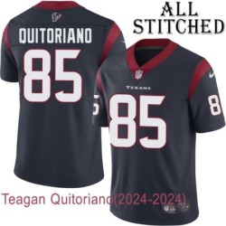 Navy Home Embroidered Teagan Quitoriano Jersey Houston Texans #85 Stitched Jerseys