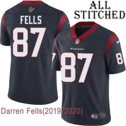 Navy Home Embroidered Darren Fells Jersey Houston Texans #87 Stitched Jerseys