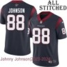 Navy Home Embroidered Johnny Johnson Jersey Houston Texans #88 Stitched Jerseys