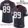 Navy Home Embroidered Jake Byrne Jersey Houston Texans #89 Stitched Jerseys