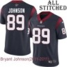 Navy Home Embroidered Bryant Johnson Jersey Houston Texans #89 Stitched Jerseys
