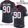 Navy Home Embroidered Mario Williams Jersey Houston Texans #90 Stitched Jerseys