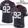 Navy Home Embroidered Brandon Dunn Jersey Houston Texans #92 Stitched Jerseys