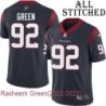Navy Home Embroidered Rasheem Green Jersey Houston Texans #92 Stitched Jerseys
