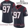 Navy Home Embroidered Dominique Robinson Jersey Houston Texans #97 Stitched Jerseys