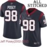 Navy Home Embroidered Jeff Posey Jersey Houston Texans #98 Stitched Jerseys