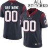 Navy Home Customized Embroidered Houston Texans Custom Jersey Stitched ANY PATCH