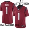 Red Embroidered Matt Turk Jersey Houston Texans #1 Stitched Jerseys