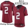 Red Embroidered Phillip Dorsett Jersey Houston Texans #2 Stitched Jerseys