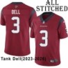 Red Embroidered Tank Dell Jersey Houston Texans #3 Stitched Jerseys