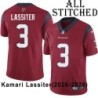 Red Embroidered Kamari Lassiter Jersey Houston Texans #3 Stitched Jerseys