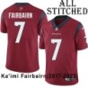 Red Embroidered Ka'imi Fairbairn Jersey Houston Texans #7 Stitched Jerseys