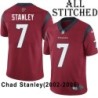 Red Embroidered Chad Stanley Jersey Houston Texans #7 Stitched Jerseys