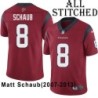Red Embroidered Matt Schaub Jersey Houston Texans #8 Stitched Jerseys
