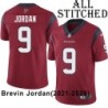 Red Embroidered Brevin Jordan Jersey Houston Texans #9 Stitched Jerseys