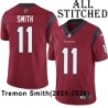 Red Embroidered Tremon Smith Jersey Houston Texans #11 Stitched Jerseys