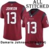 Red Embroidered Damaris Johnson Jersey Houston Texans #13 Stitched Jerseys