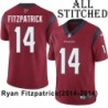 Red Embroidered Ryan Fitzpatrick Jersey Houston Texans #14 Stitched Jerseys