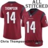 Red Embroidered Chris Thompson Jersey Houston Texans #14 Stitched Jerseys