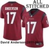 Red Embroidered David Anderson Jersey Houston Texans #17 Stitched Jerseys