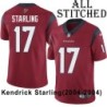 Red Embroidered Kendrick Starling Jersey Houston Texans #17 Stitched Jerseys