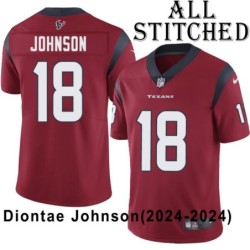 Red Embroidered Diontae Johnson Jersey Houston Texans #18 Stitched Jerseys