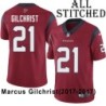 Red Embroidered Marcus Gilchrist Jersey Houston Texans #21 Stitched Jerseys