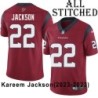 Red Embroidered Kareem Jackson Jersey Houston Texans #22 Stitched Jerseys