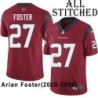 Red Embroidered Arian Foster Jersey Houston Texans #27 Stitched Jerseys