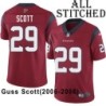 Red Embroidered Guss Scott Jersey Houston Texans #29 Stitched Jerseys