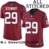 Red Embroidered M.J. Stewart Jersey Houston Texans #29 Stitched Jerseys