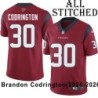 Red Embroidered Brandon Codrington Jersey Houston Texans #30 Stitched Jerseys