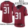 Red Embroidered Aaron Glenn Jersey Houston Texans #31 Stitched Jerseys