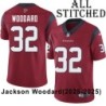 Red Embroidered Jackson Woodard Jersey Houston Texans #32 Stitched Jerseys